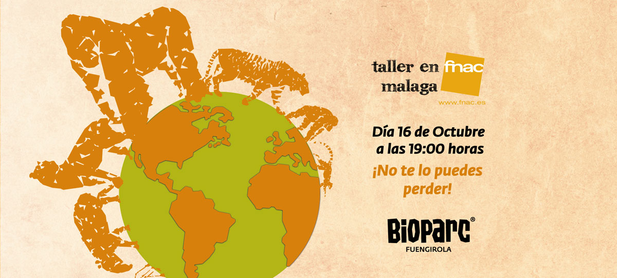 Taller en Fnac Málaga sobre biodiversidad con BIOPARC Fuengirola