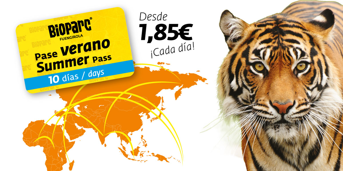 Pase verano: 10 dias en Bioparc